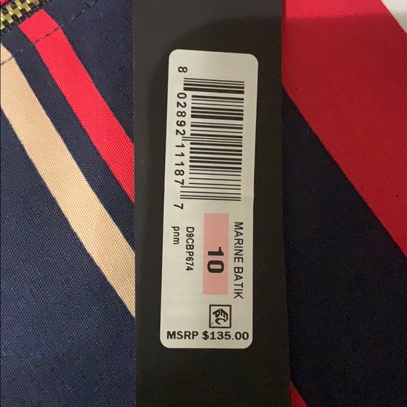 Donna Karan Sleeveless Striped Sheath Dress Size 10 - Picture 10 of 11